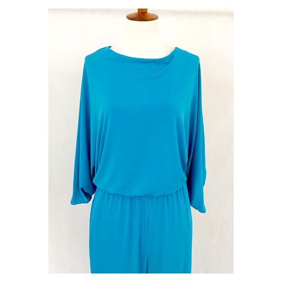 Nicole Miller Batwing Sleeve Jersey Knit Jumpsuit - Picture 2 of 11